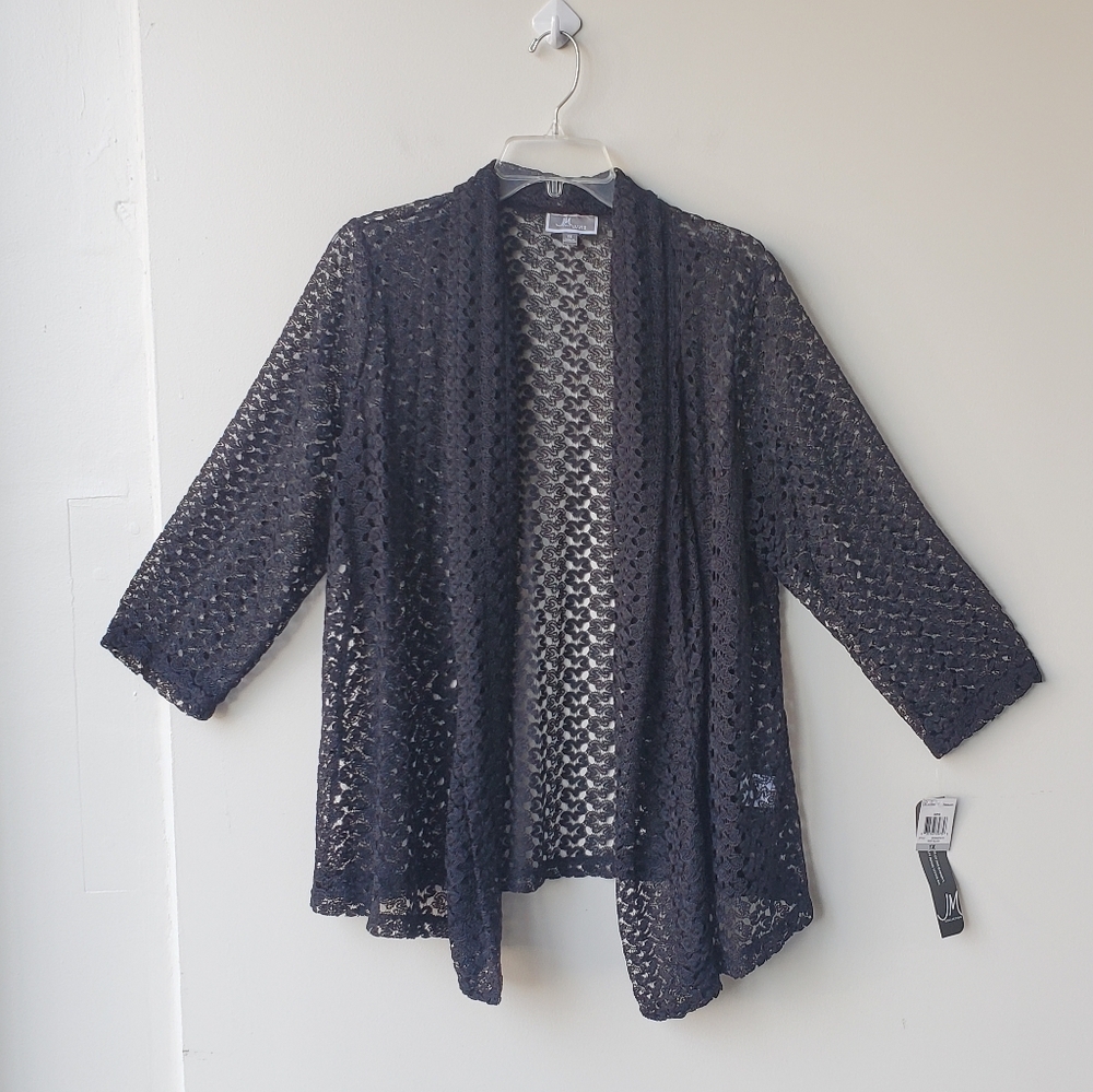 NWT JM Collection Open Front Sweater